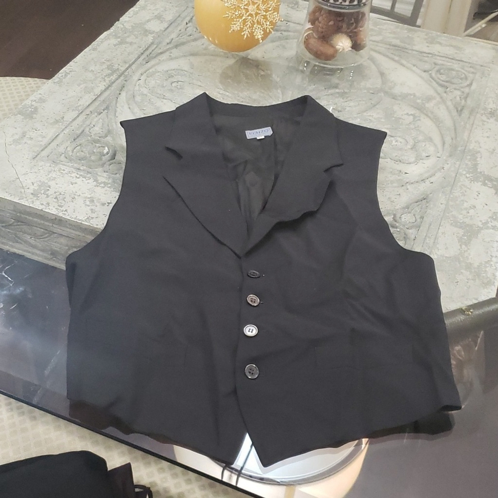 KENZO 1980 MENS wool blend suit vest medium
